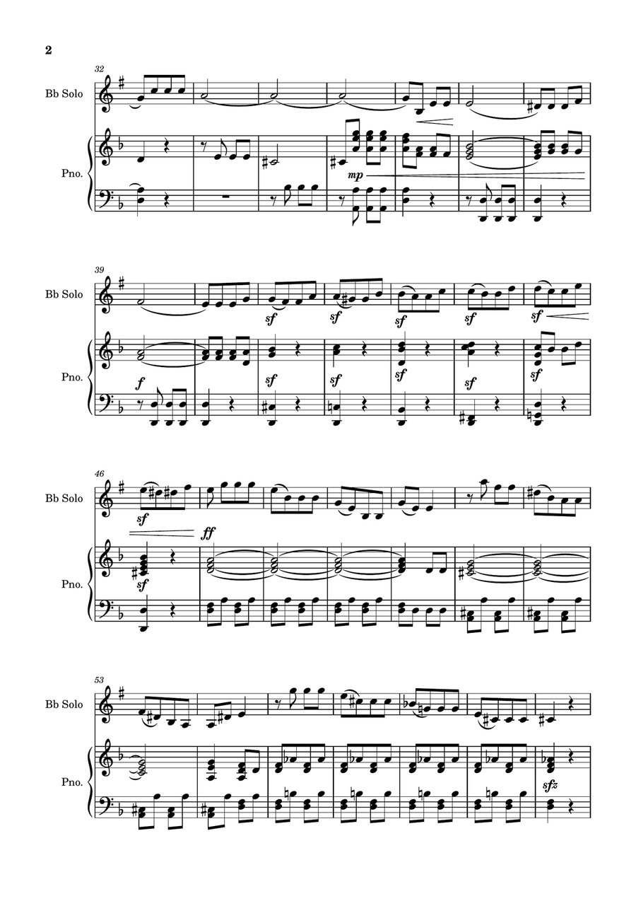 Beethoven Symphony 5 B-Flat Clarinet scores gallery preview page 2