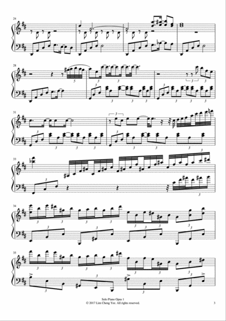 Solo Piano Opus 1 Easy Piano scores gallery preview page 3