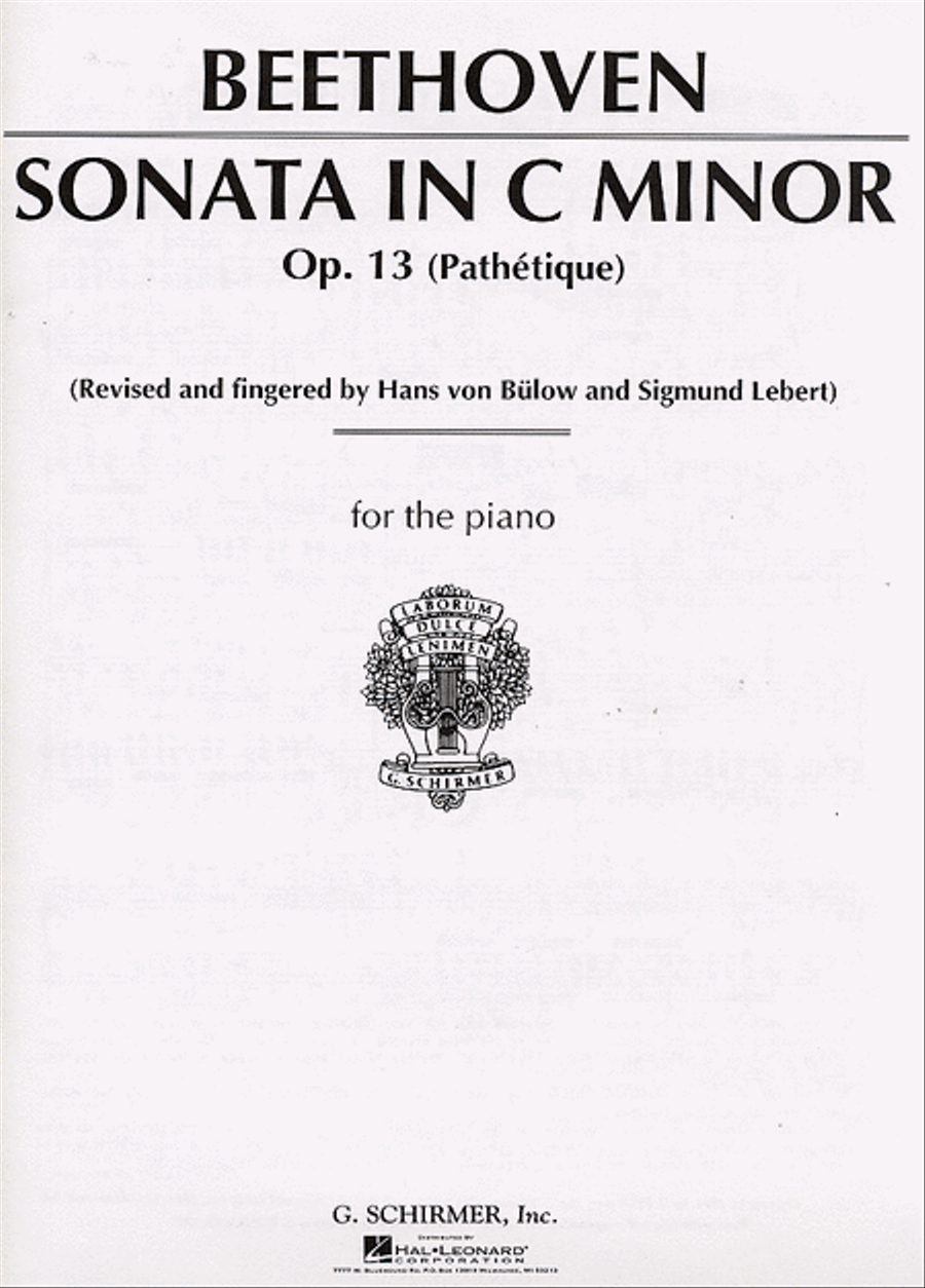 Sonata in C Minor, Op. 13 (“Pathetique”) Piano Solo scores gallery preview page 1