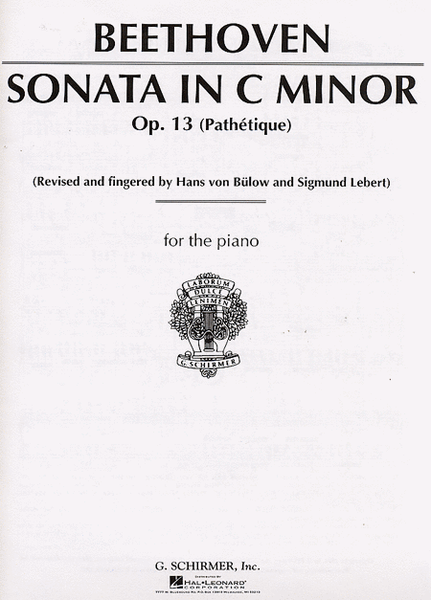 Sonata in C Minor, Op. 13 (“Pathetique”)
