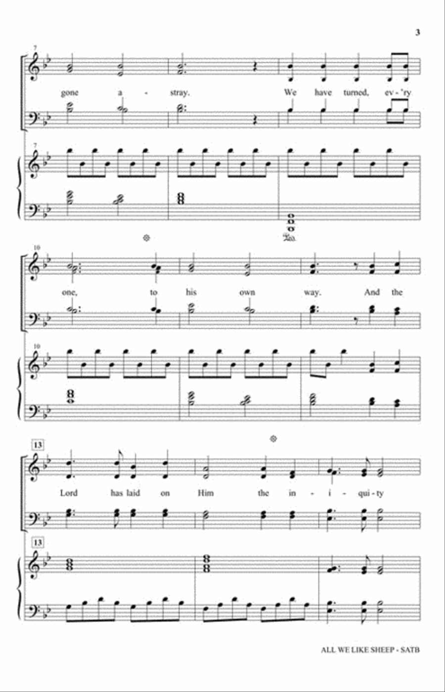 All We Like Sheep 4-Part scores gallery preview page 3