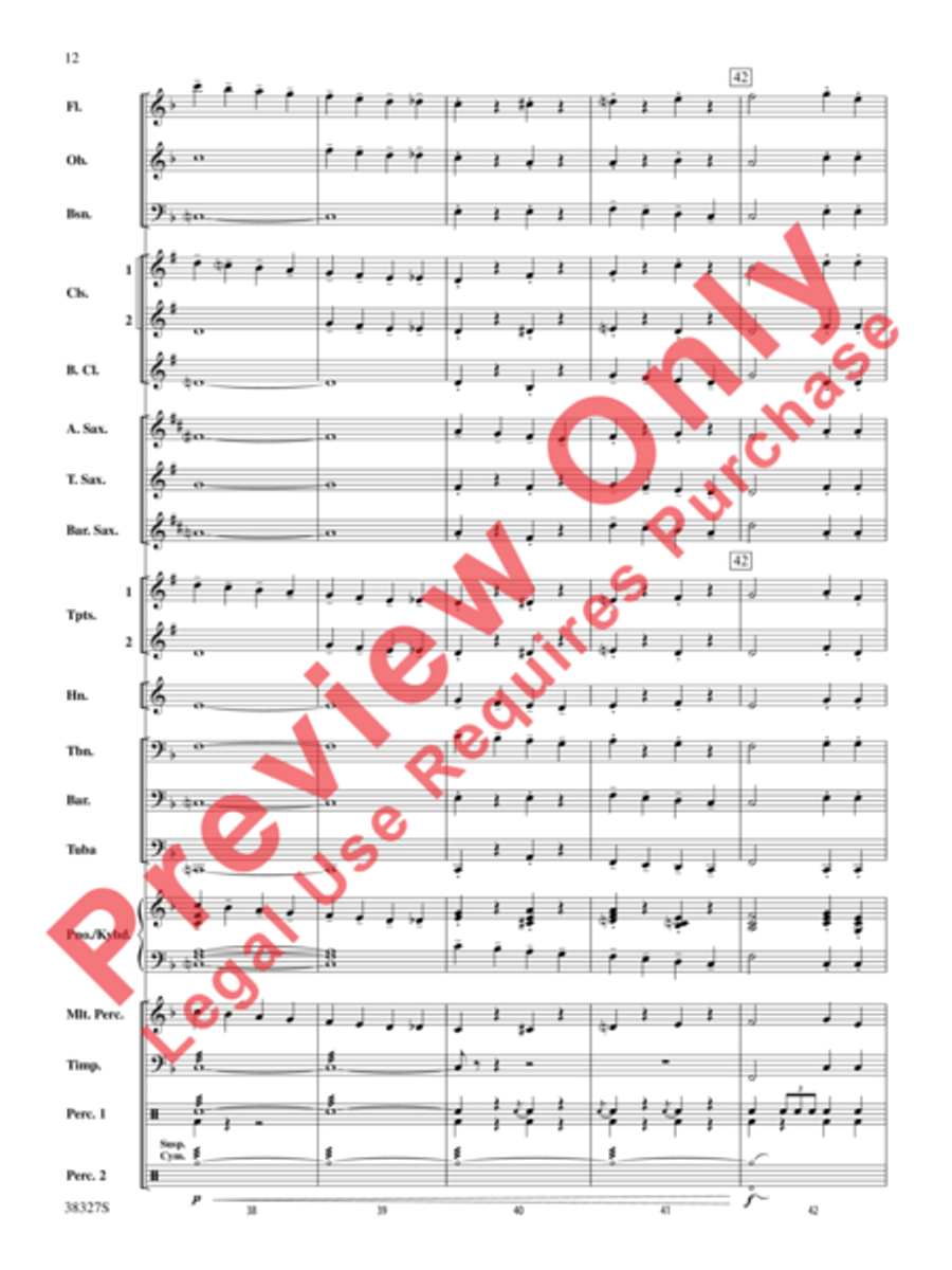 Overture 1812 Concert Band scores gallery preview page 13