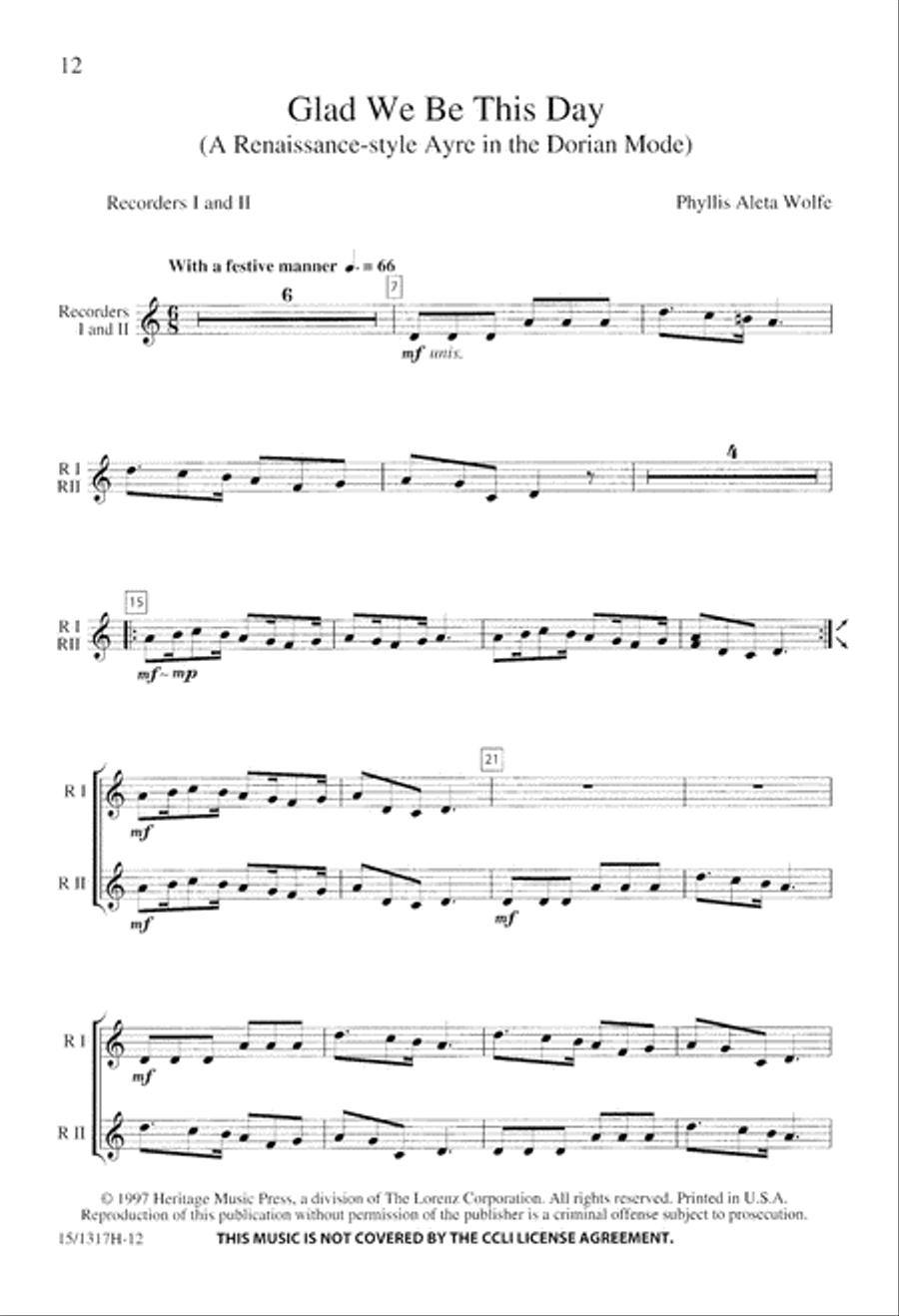 Glad We Be This Day 3-Part scores gallery preview page 12