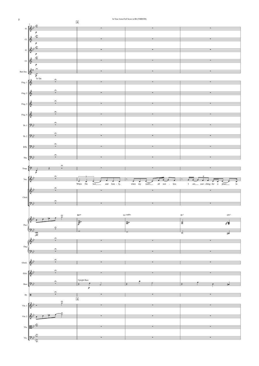 In Your Arms (Voice & Full Orchestra) Full Orchestra scores gallery preview page 3