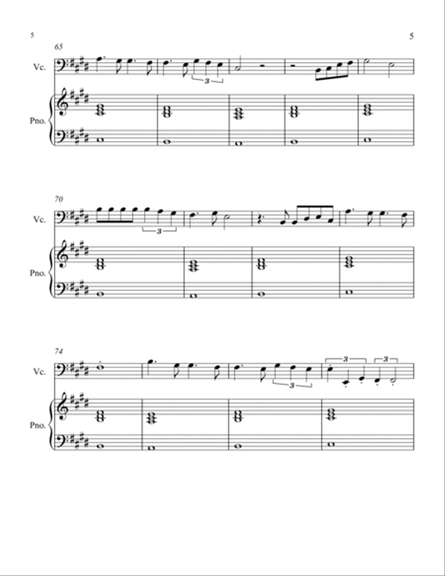 Hold On Piano scores gallery preview page 5