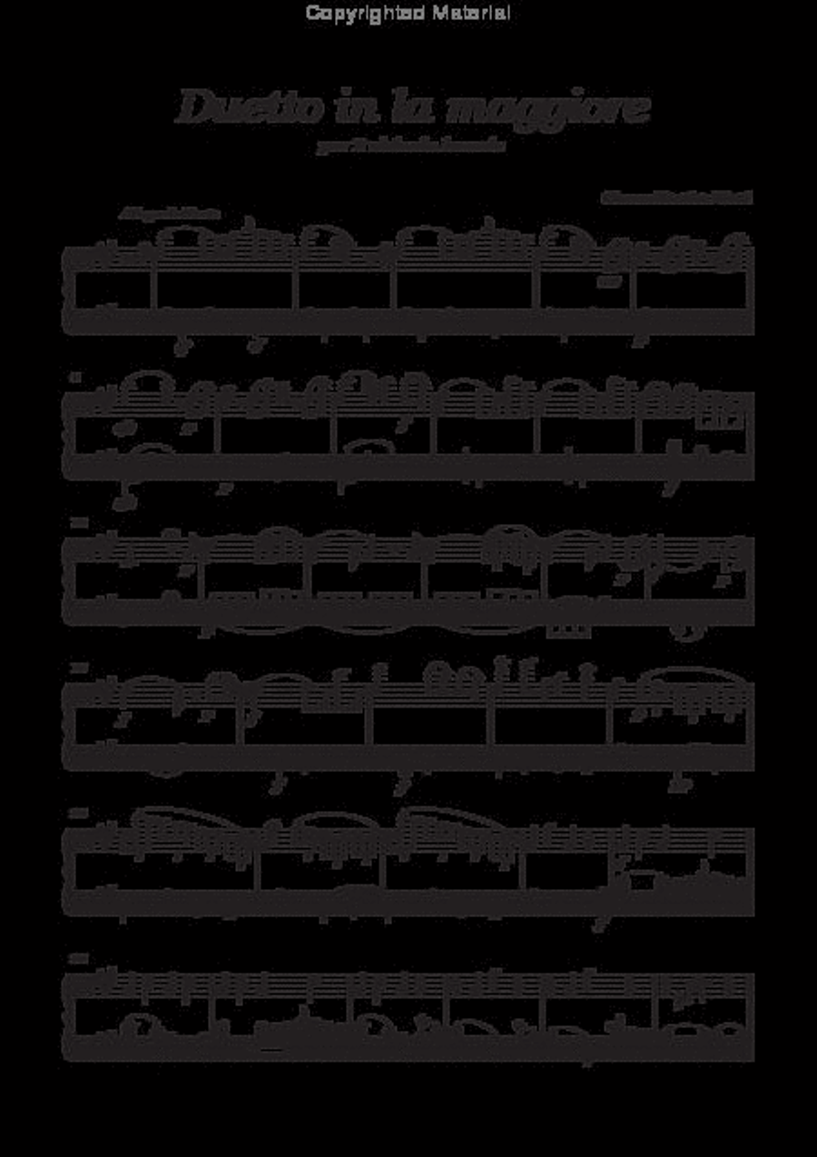 Duetto in la maggiore (I-BRc) Violin scores gallery preview page 2