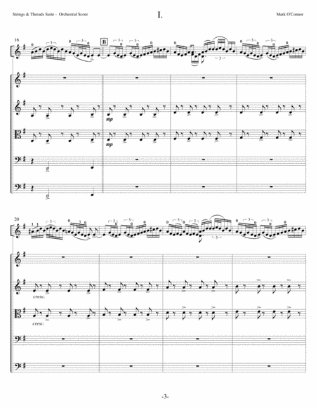 Strings & Threads Suite (score - for violin and string orchestra) image number null
