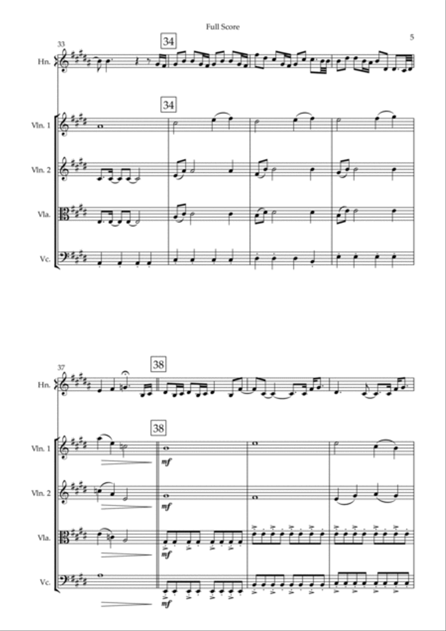 How Far I'll Go Small Ensemble scores gallery preview page 5