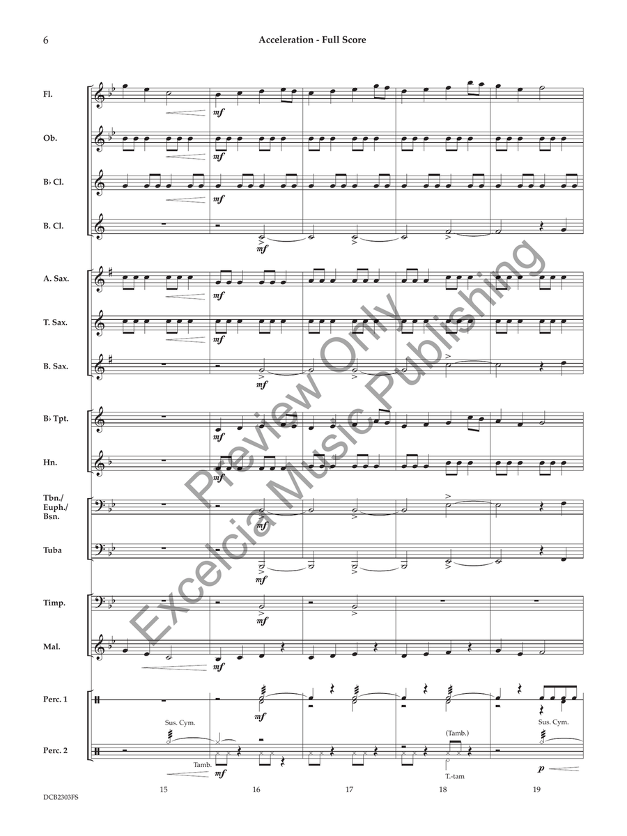 Acceleration Acceleration Concert Band scores gallery preview page 7