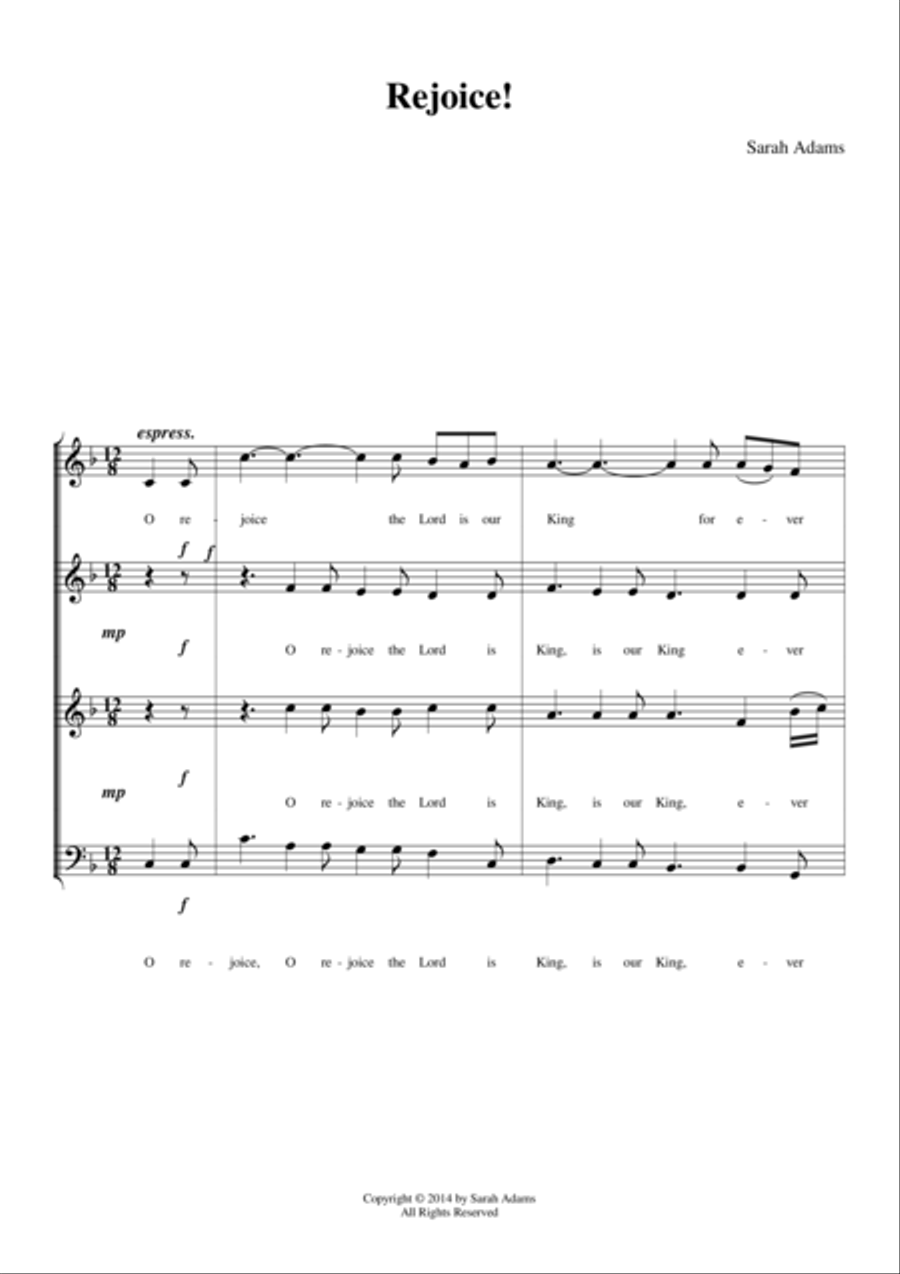 Rejoice! Organ Solo scores gallery preview page 1