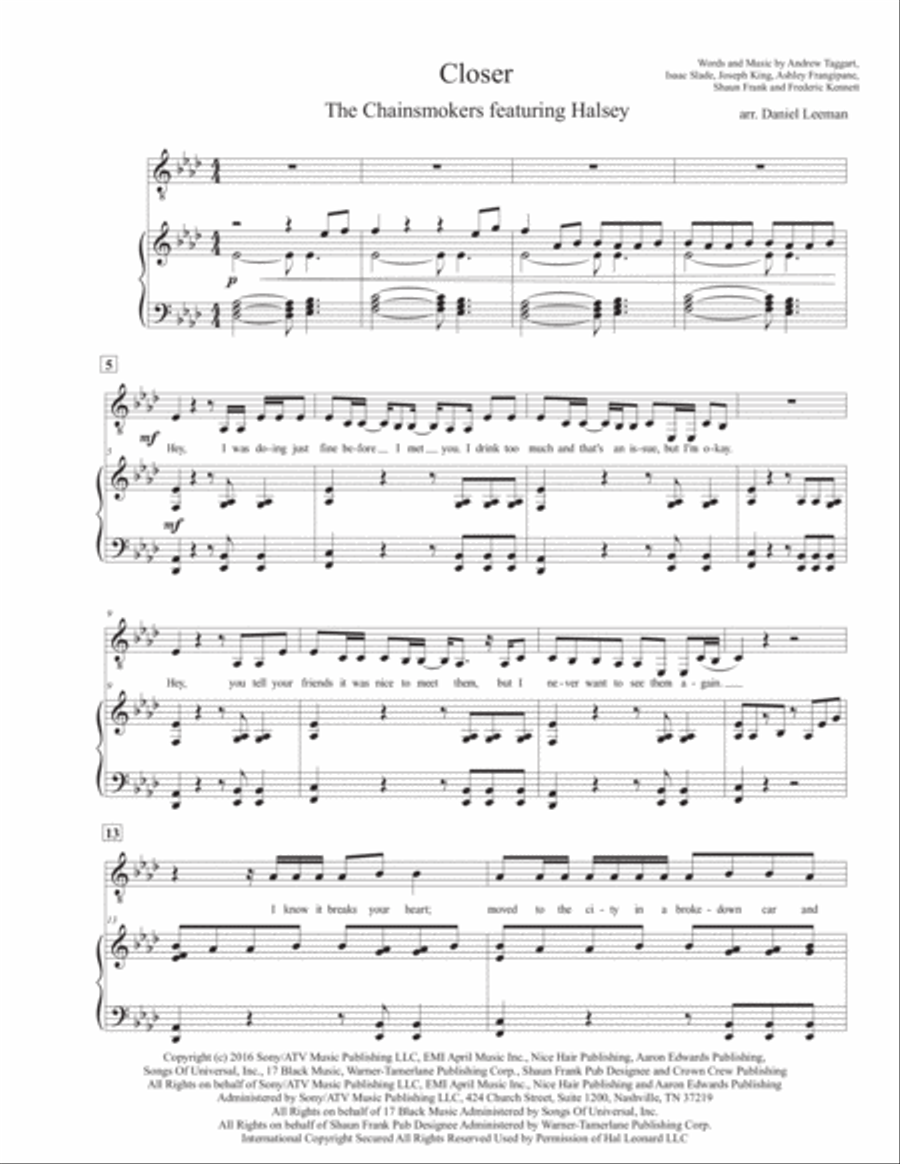 Closer Voice scores gallery preview page 2