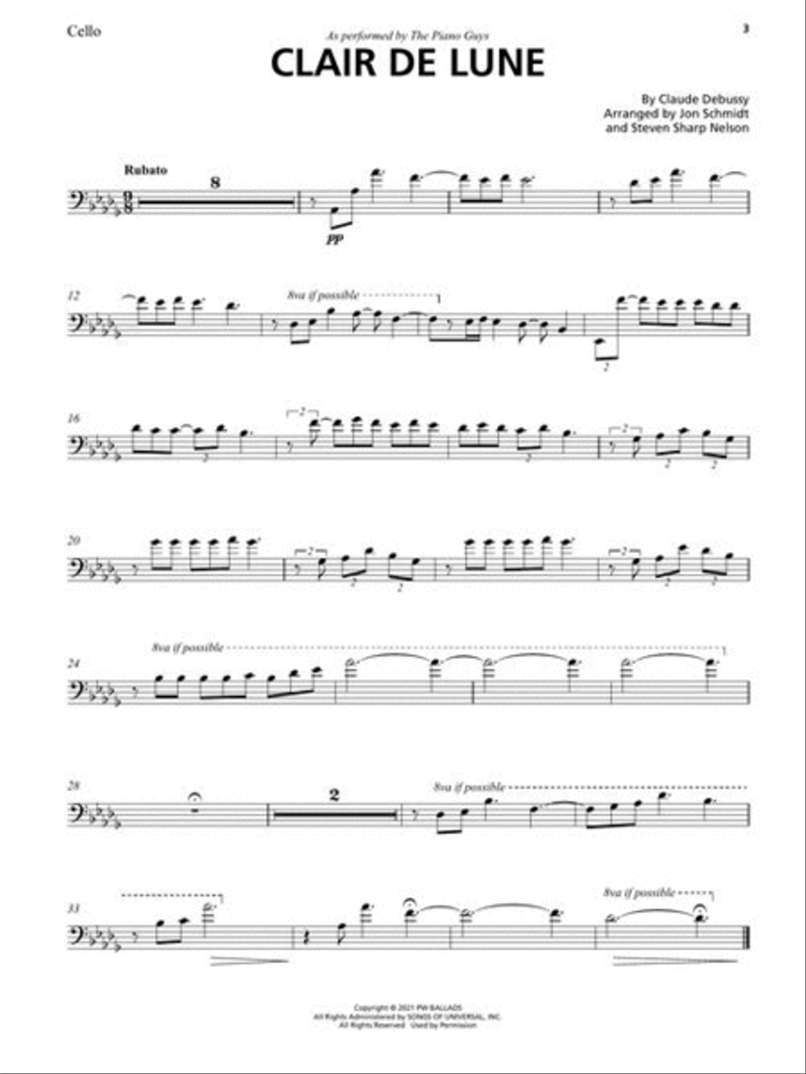 The Piano Guys – Lullaby The Piano Guys – Lullaby Cello scores gallery preview page 6