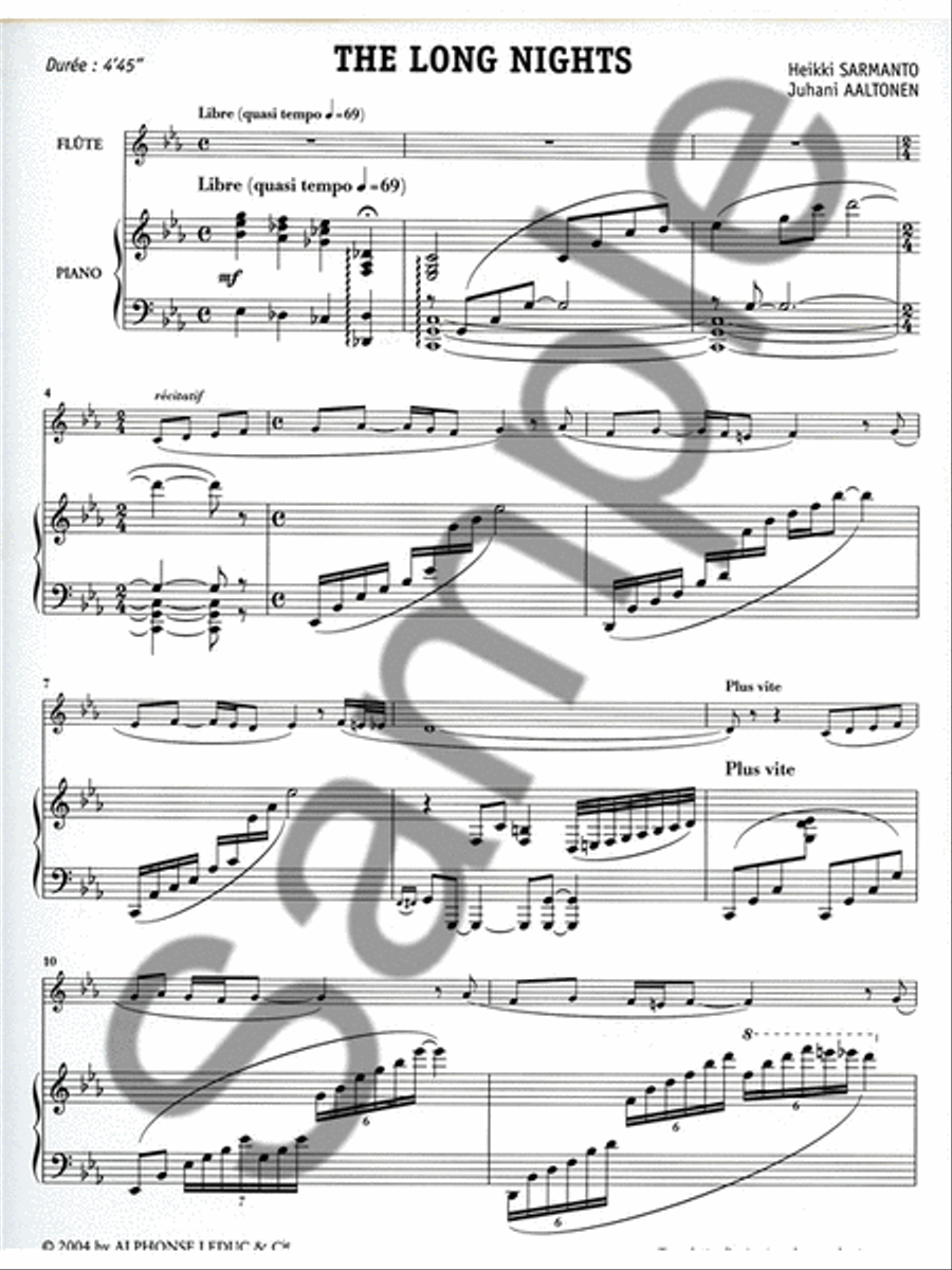 The Long Nights Flute Solo scores gallery preview page 2