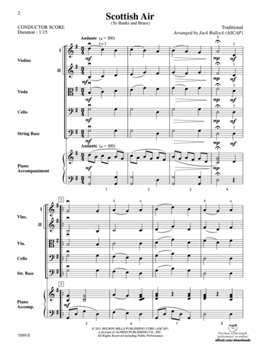 Scottish Air String Orchestra scores gallery preview page 2