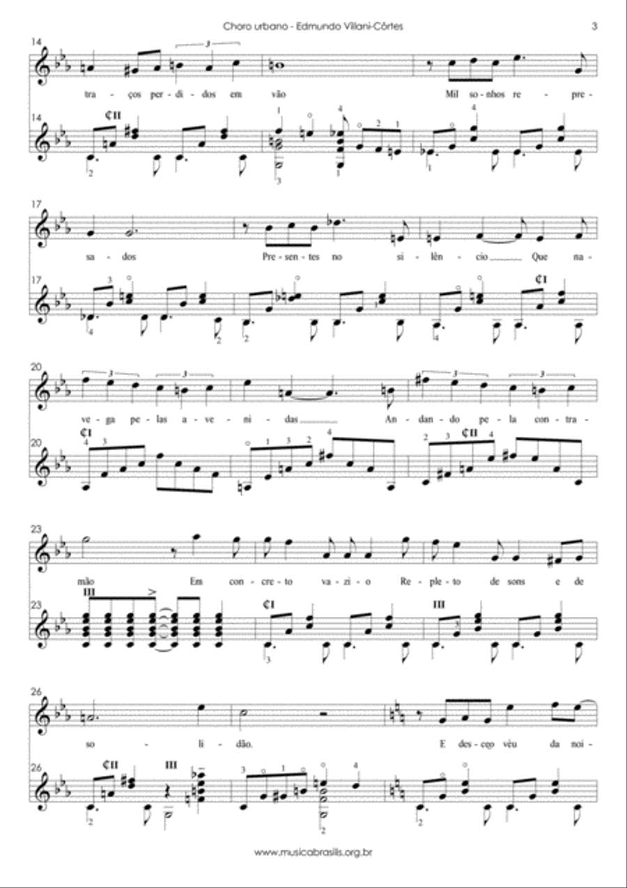 Choro urbano Classical Guitar scores gallery preview page 4
