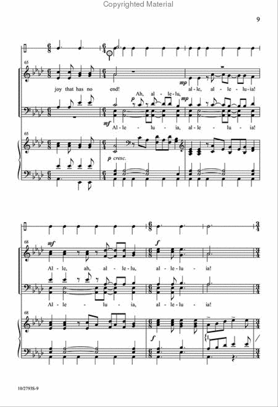 Now Let the Heavens Be Joyful 4-Part scores gallery preview page 9
