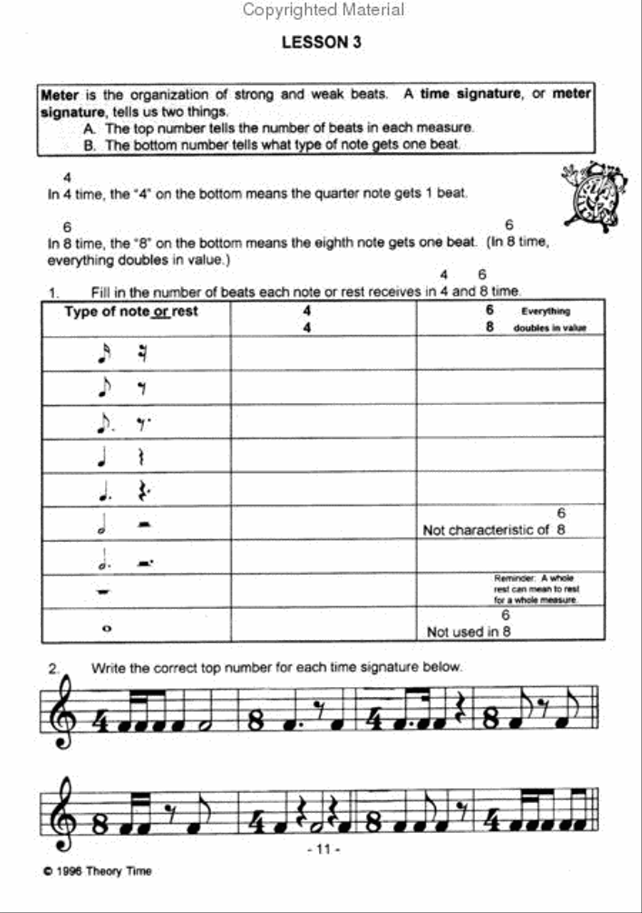 Theory Time Grade 6 Workbook