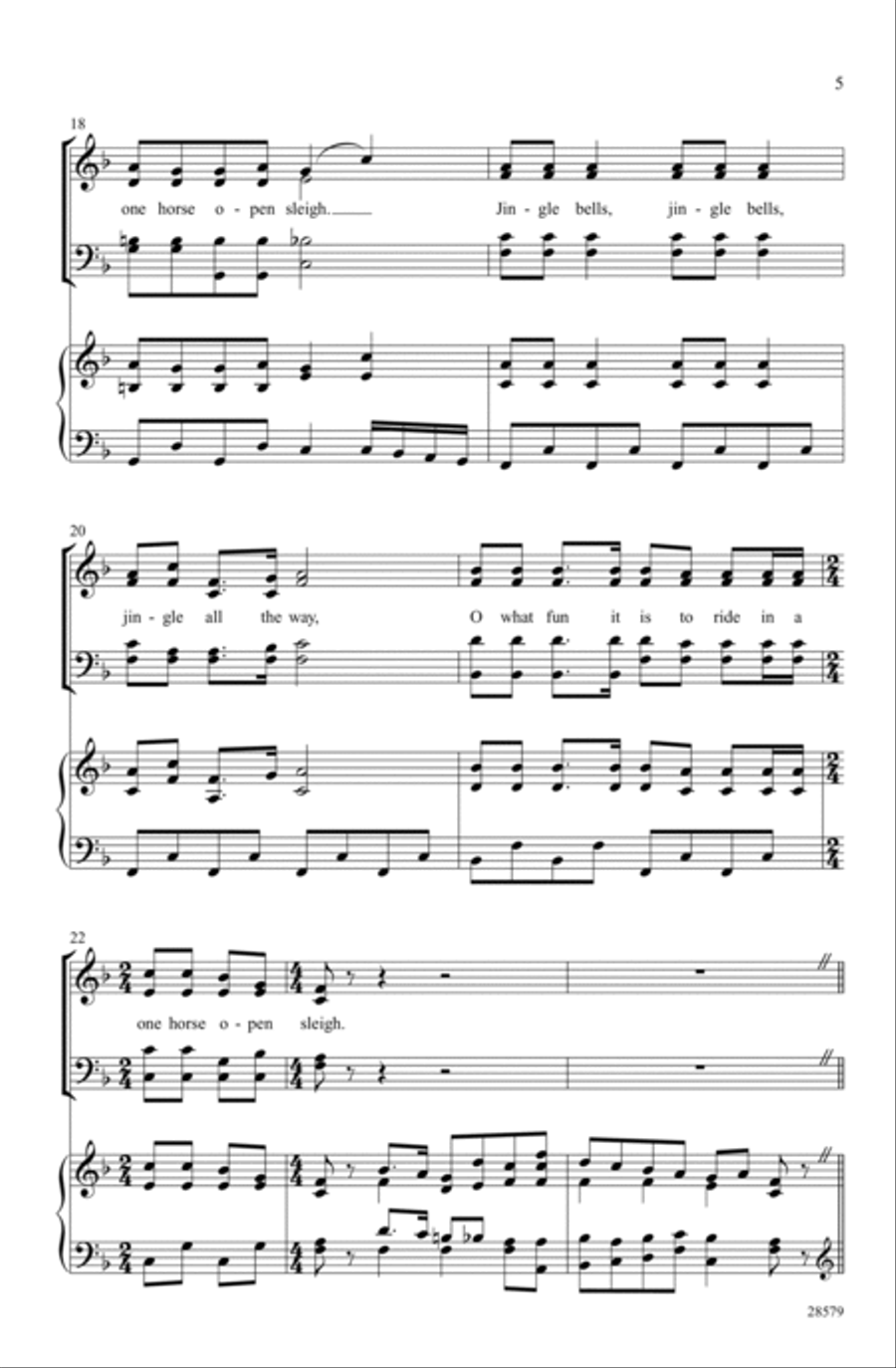 Nutcracker Jingles 4-Part scores gallery preview page 3