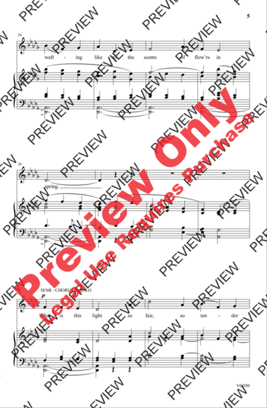 What Is This Lovely Fragrance? 4-Part scores gallery preview page 4