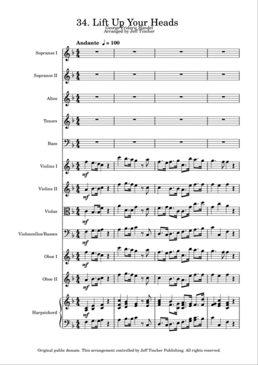 34. Lift Up Your Heads Choir scores gallery preview page 2