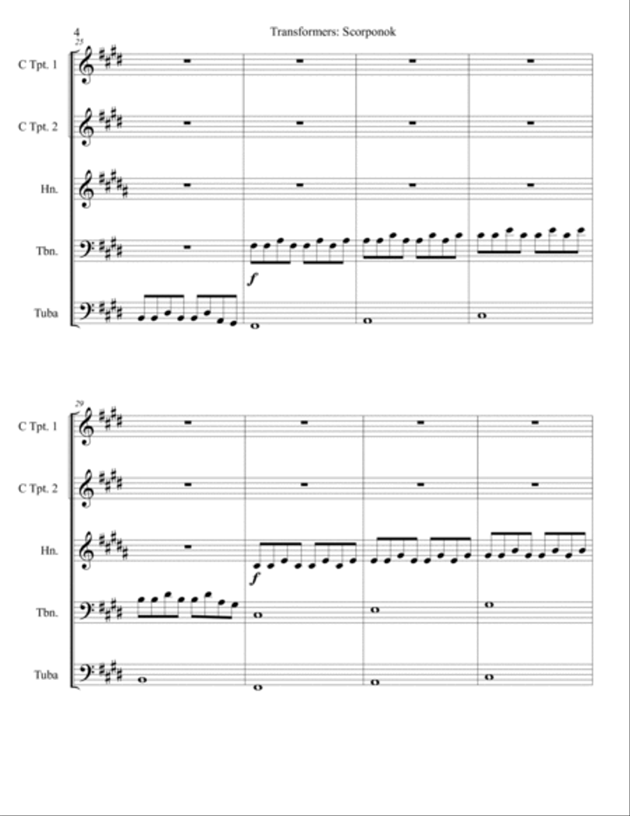 Scorponok Brass Ensemble scores gallery preview page 5