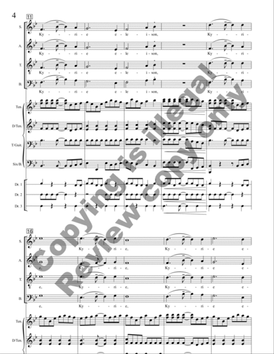 Missa Florens (Full Score) Choir scores gallery preview page 5