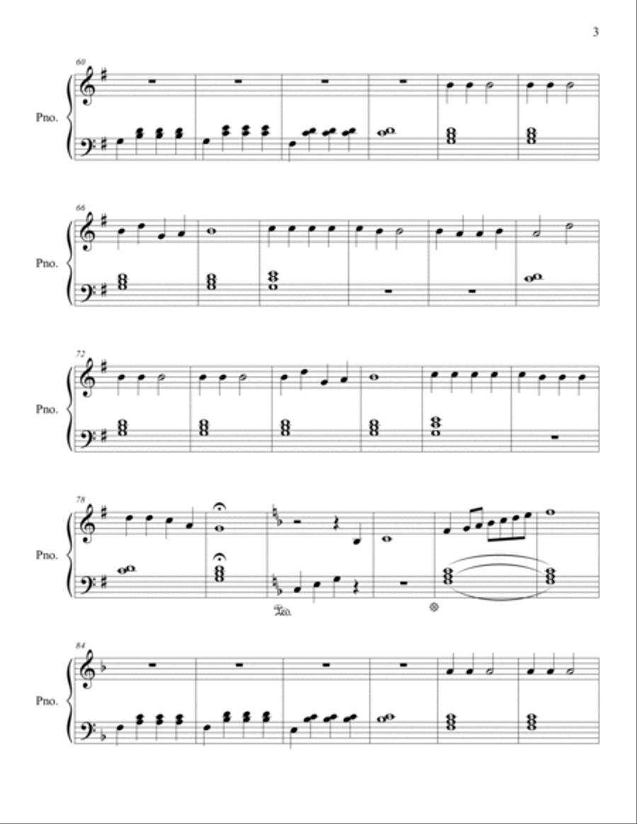 Christmas Medley (Christmas Collection, Easy Piano) Easy Piano scores gallery preview page 3
