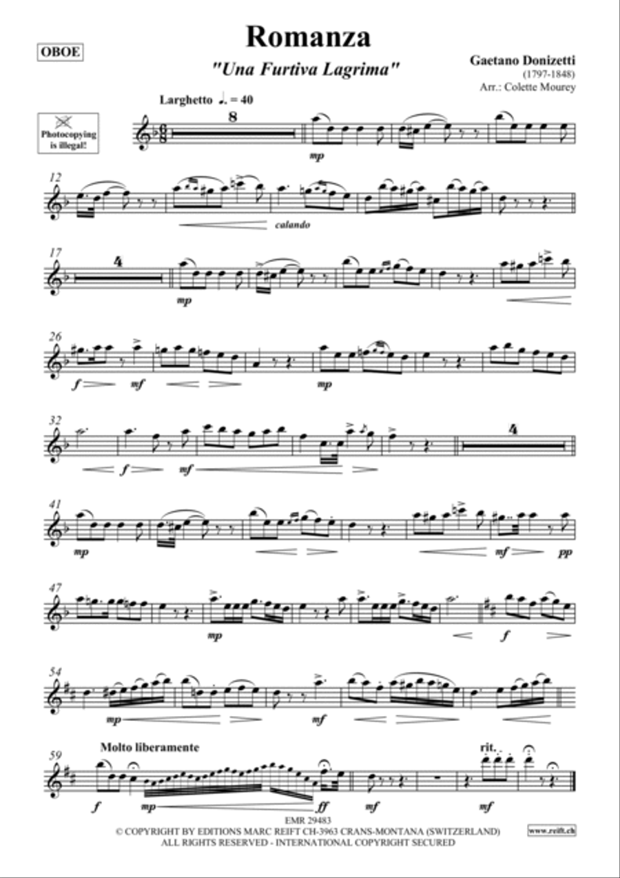 Romanza Oboe scores gallery preview page 2