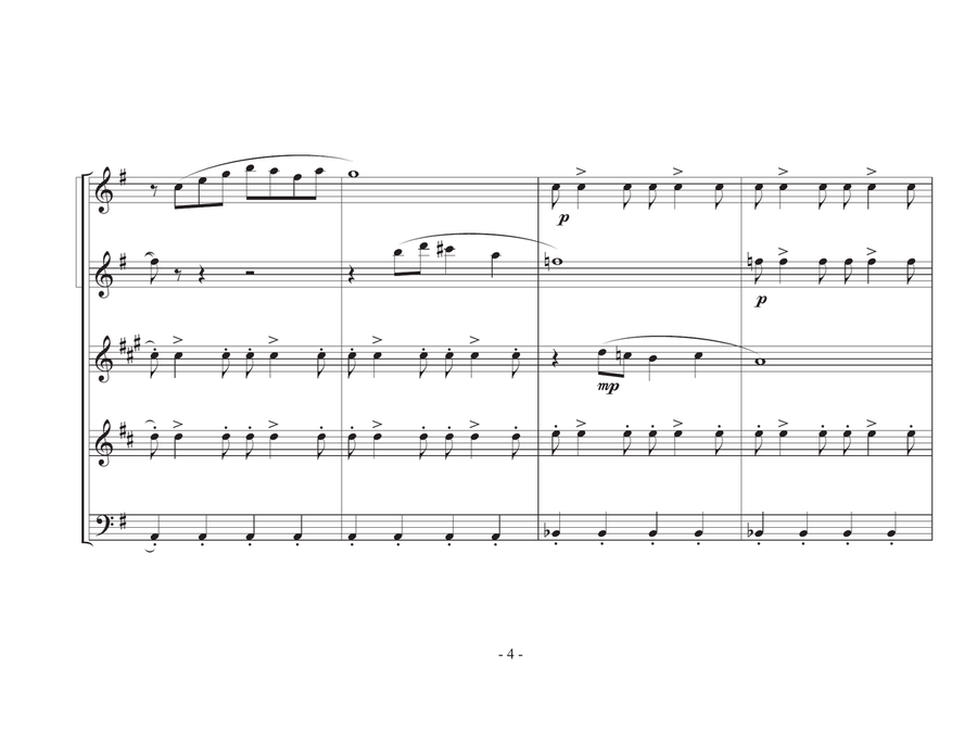 Divertimento (Woodwind Quintet) Woodwind Quintet scores gallery preview page 4