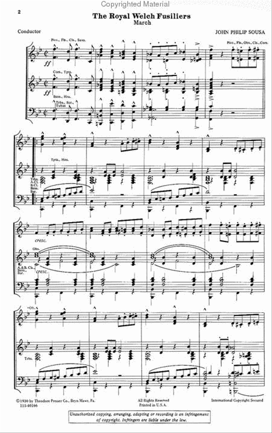 The Royal Welch Fusiliers Choir scores gallery preview page 2