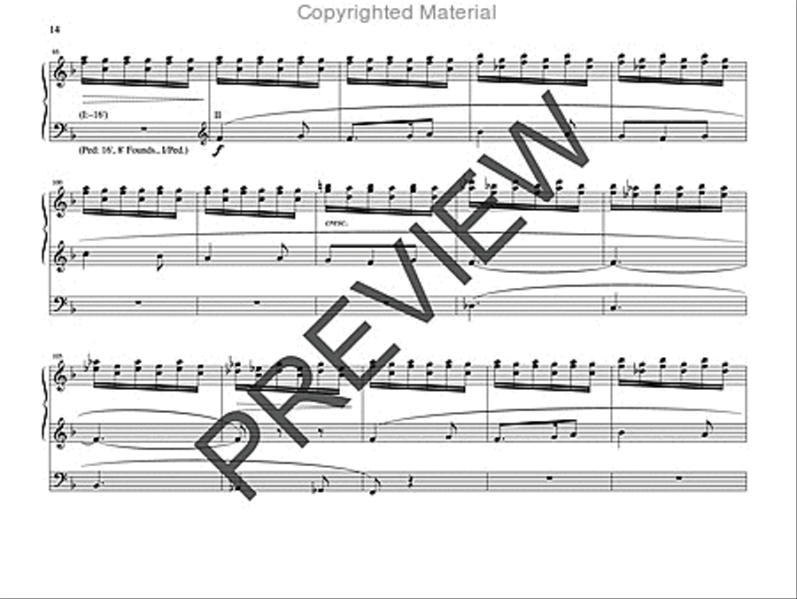 Meditation and Toccata on HYFRYDOL Organ scores gallery preview page 13