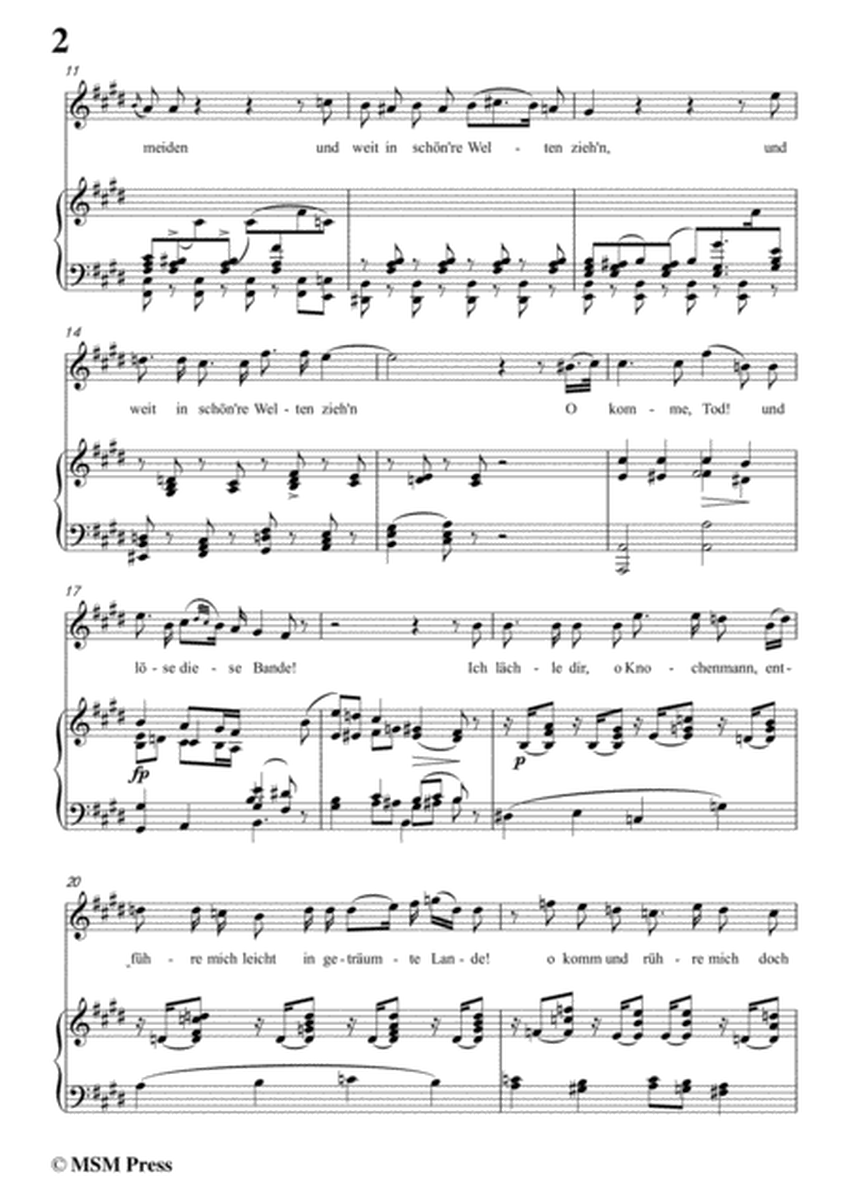 Schubert-Der Jüngling und der Tod,in c sharp minor,D.545,for Voice and Piano image number null