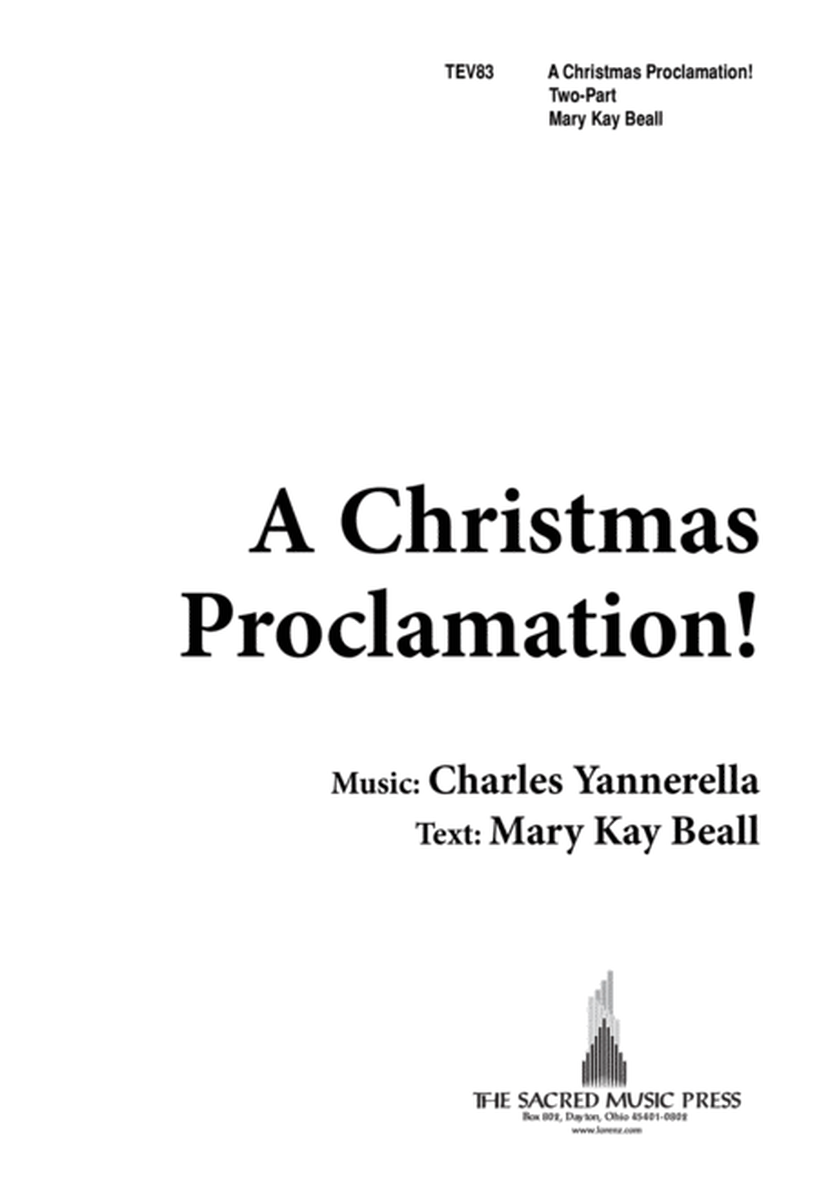 A Christmas Proclamation