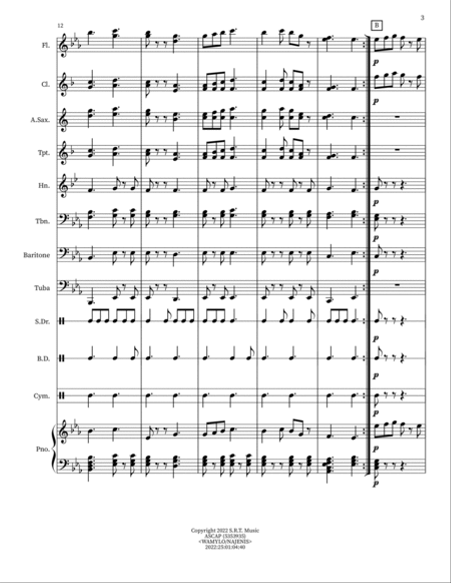 Medieval Festival Concert Band scores gallery preview page 3