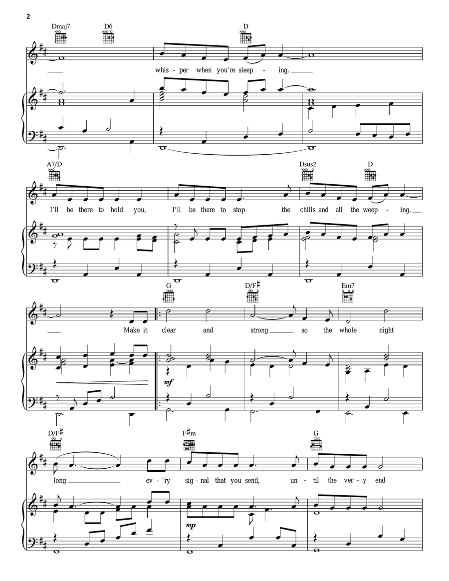 Whistle Down The Wind Piano, Vocal, Guitar scores gallery preview page 2