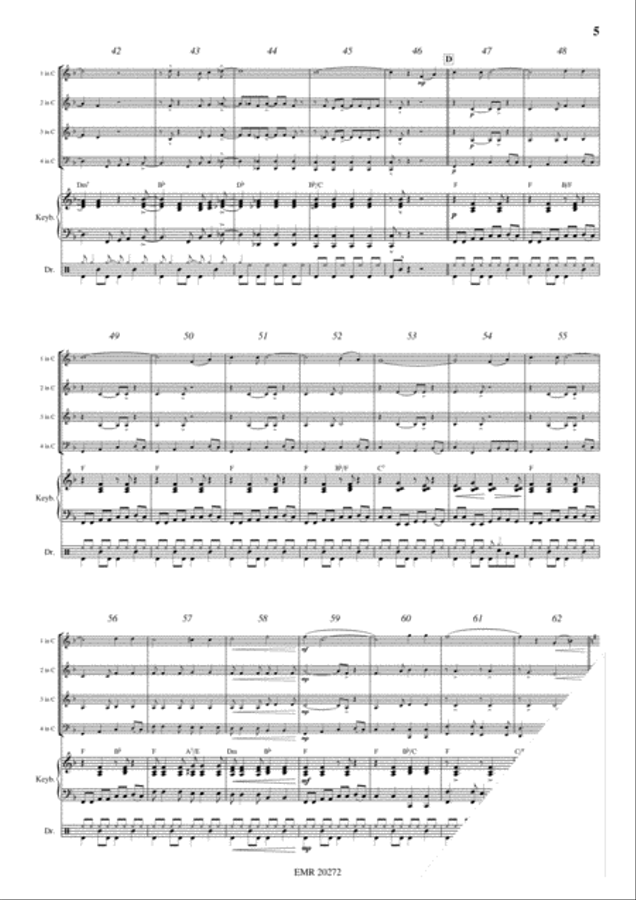 Kumbaya Concert Band scores gallery preview page 5