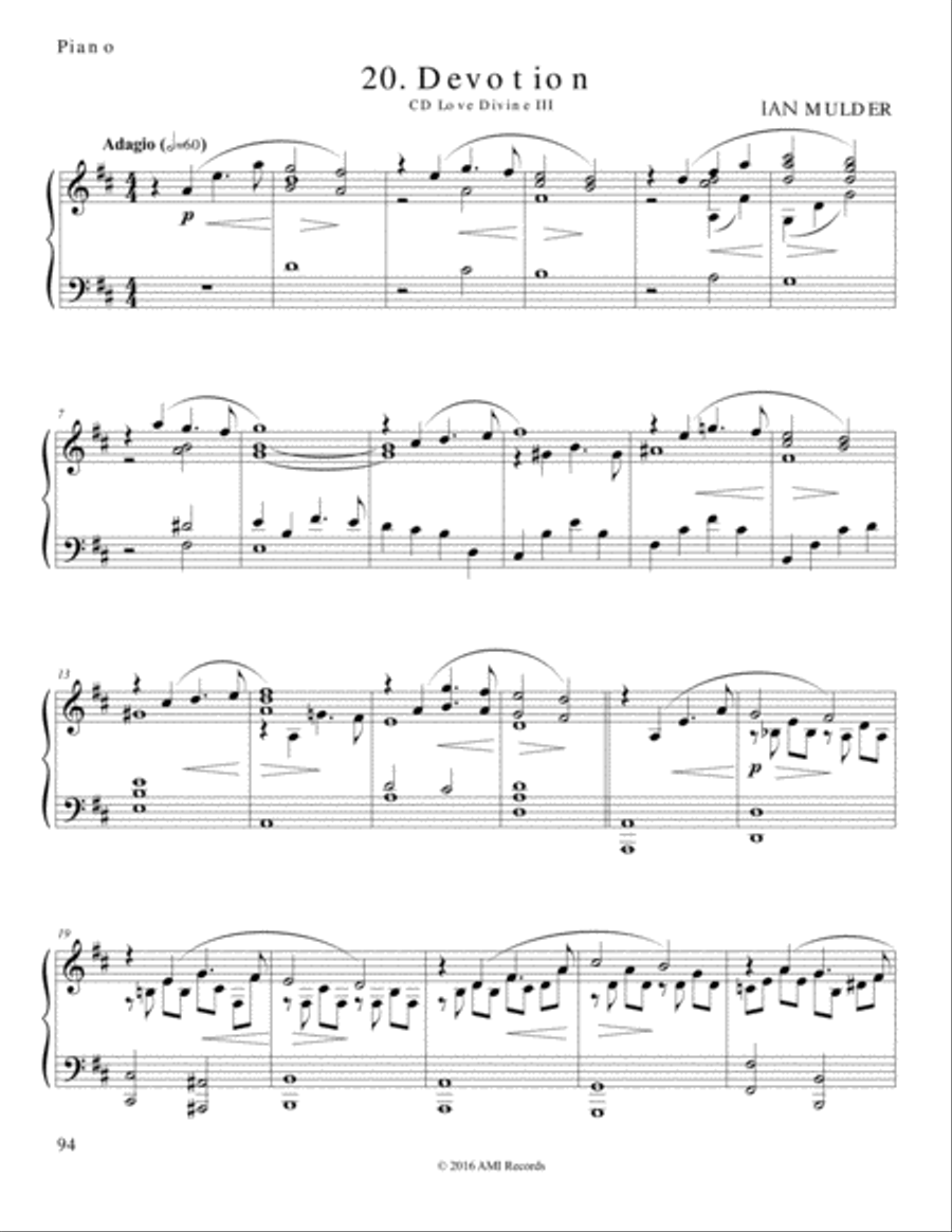 Devotion Piano Solo scores gallery preview page 1