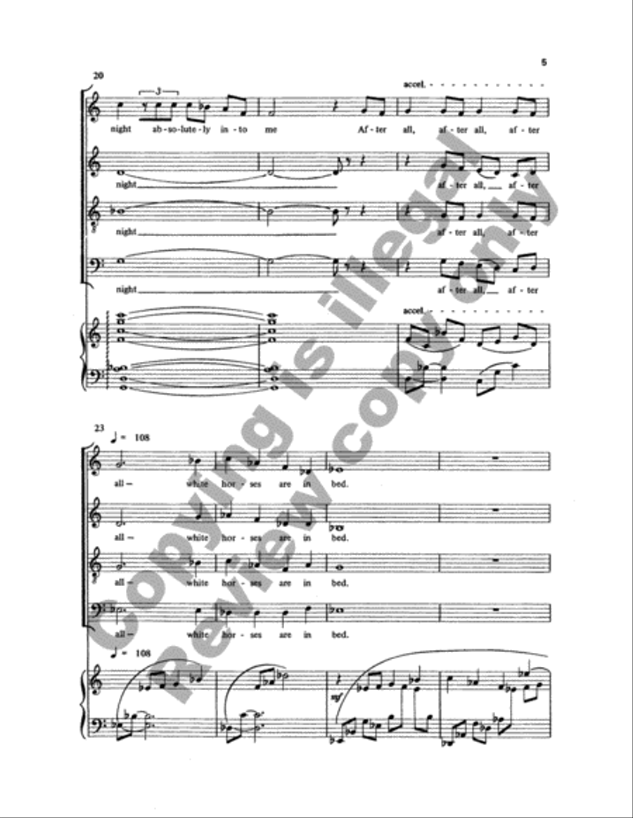 White Horses 4-Part scores gallery preview page 5