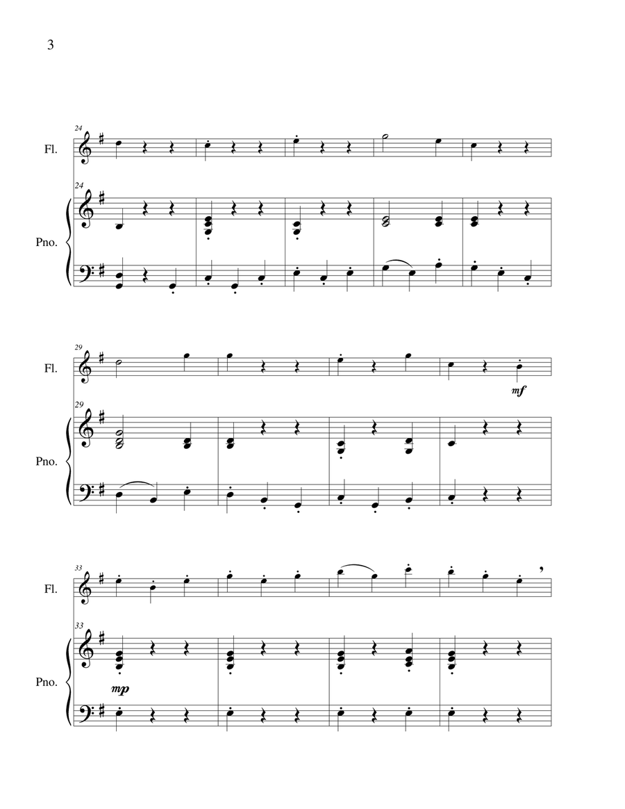 The Wild Horseman - Flute Solo Chamber Music scores gallery preview page 5