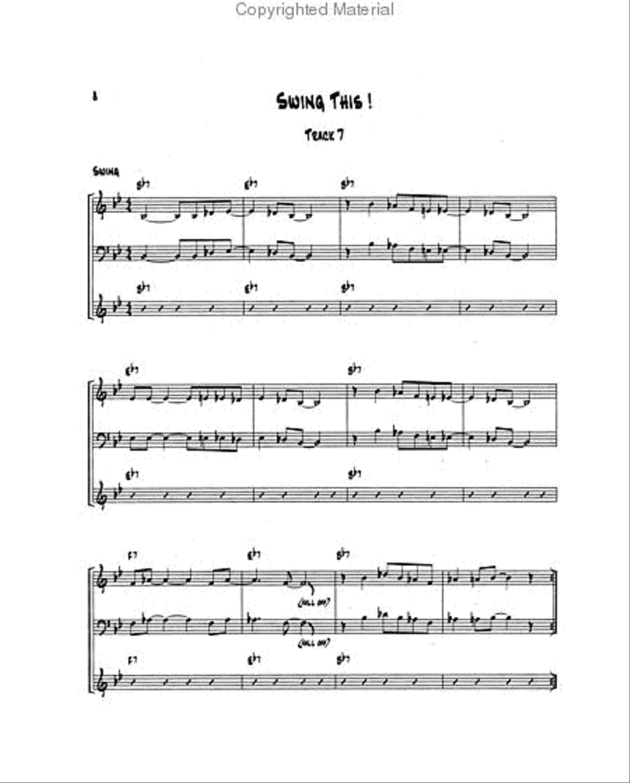 Know Before You Blow - Blues for the Rhythm Section with 2 CDs Rhythm Section scores gallery preview page 3