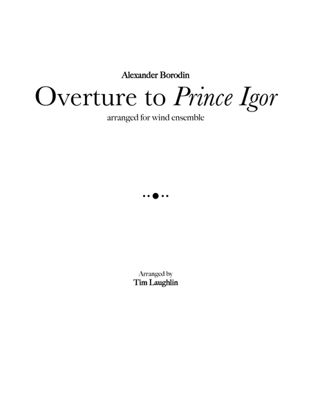 Overture to Prince Igor (Band) image number null