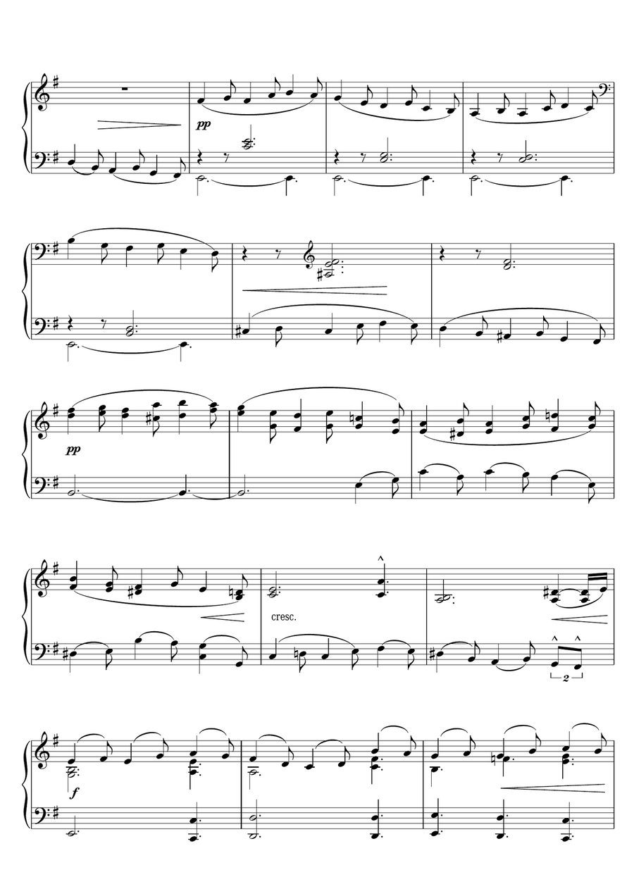 Concerto For Cello And Orchestra In E Minor, Op.85 Piano Solo scores gallery preview page 2