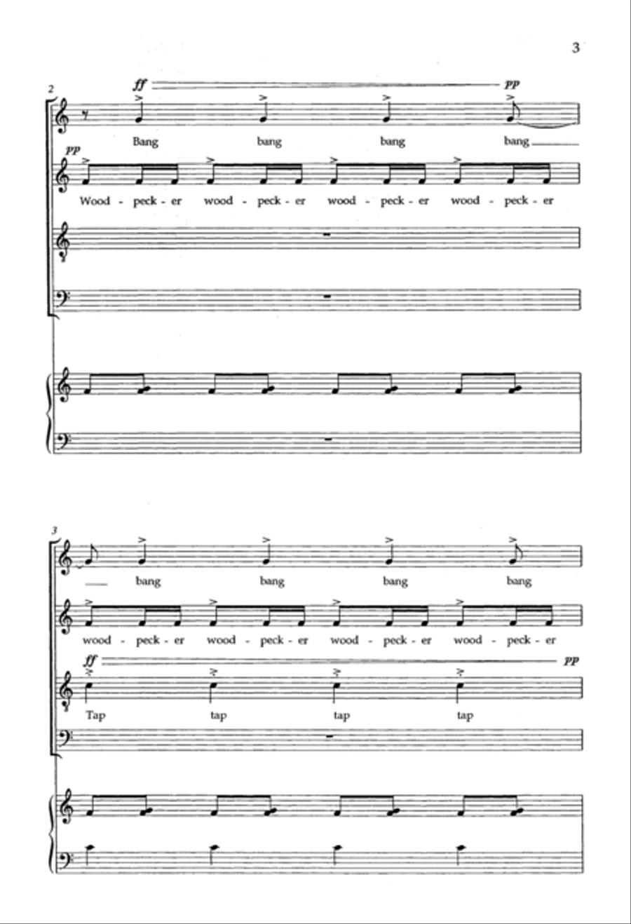 Due North: 3. Woodpecker Due North: 3. Woodpecker 4-Part scores gallery preview page 2