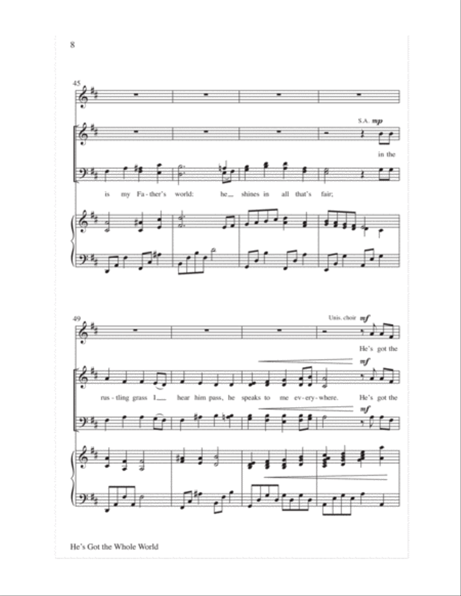 Let the Children Sing Let the Children Sing 4-Part scores gallery preview page 10