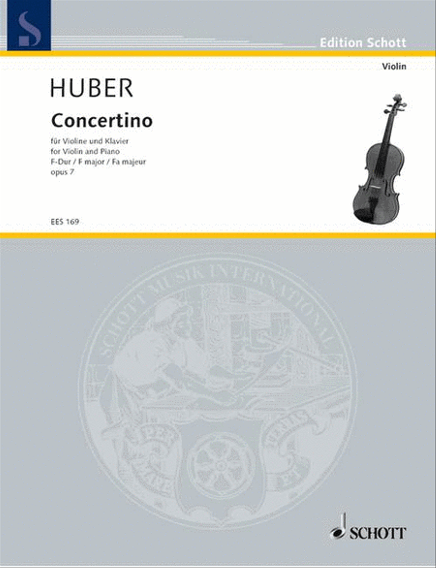 Huber Schuler-concert F Maj. O Violin Solo scores gallery preview page 1