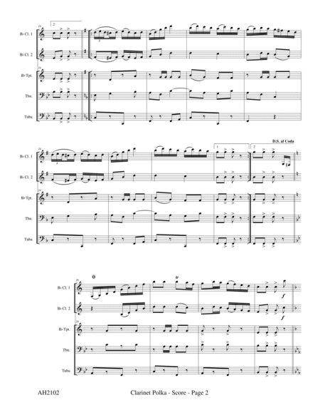 Clarinet Polka - For "Hungry Five" Polka Band