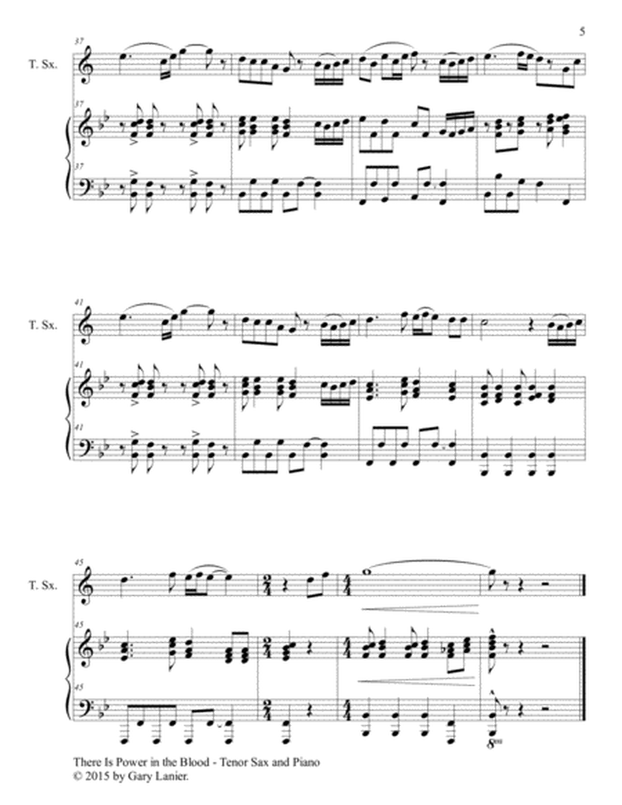 THE BLOOD OF JESUS (3 arrangements for Tenor Sax and Piano with Score/Parts) image number null