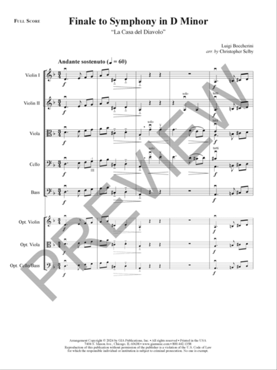 Finale to Symphony in D Minor: 