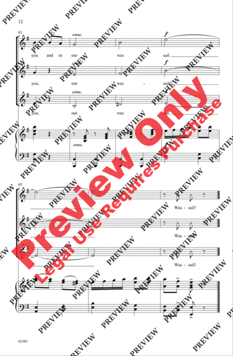 A Jolly Wassail A Jolly Wassail Women's Choir scores gallery preview page 12
