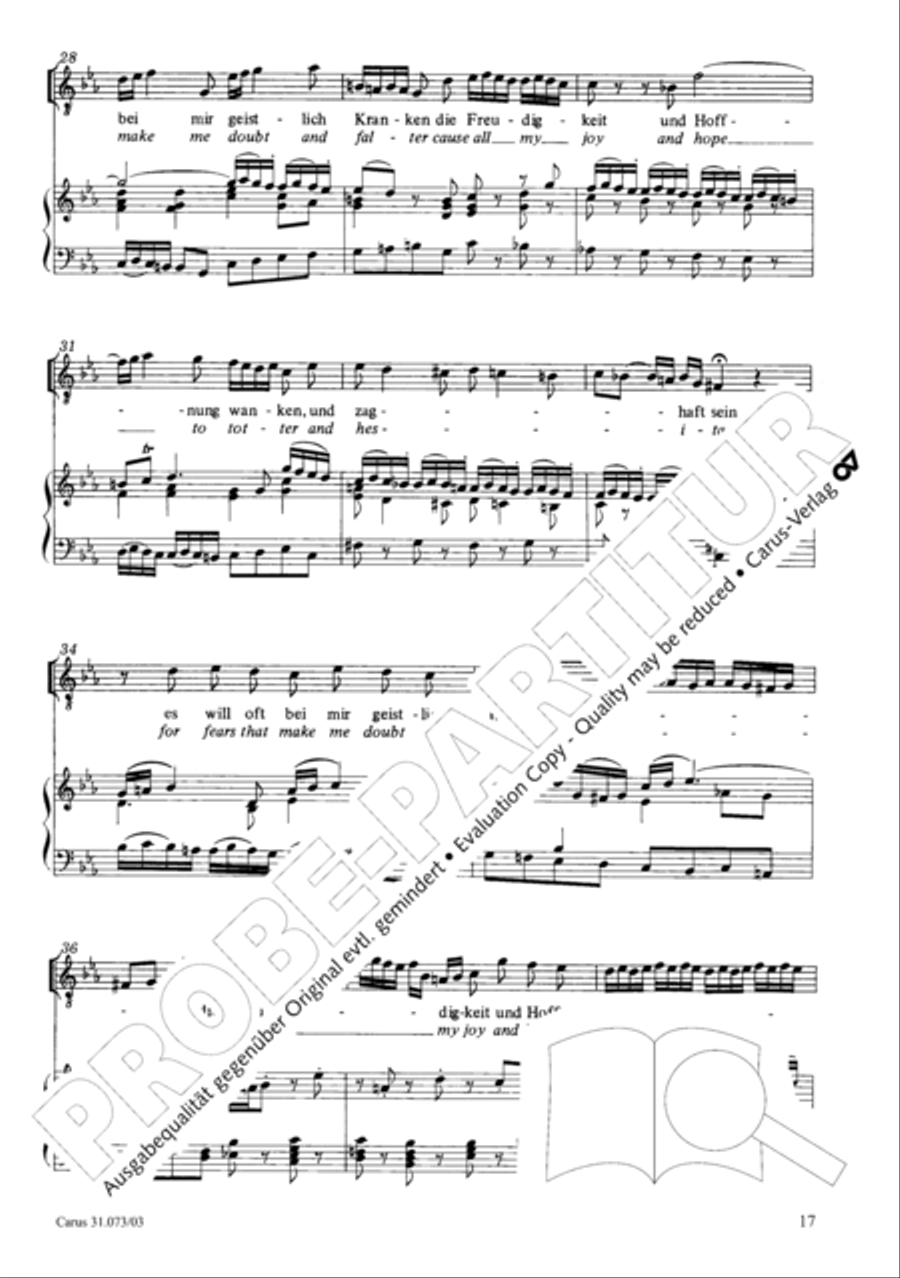 Thy will, O Lord, be done for me (Herr, wie du willt, so schicks mit mir) STB scores gallery preview page 18